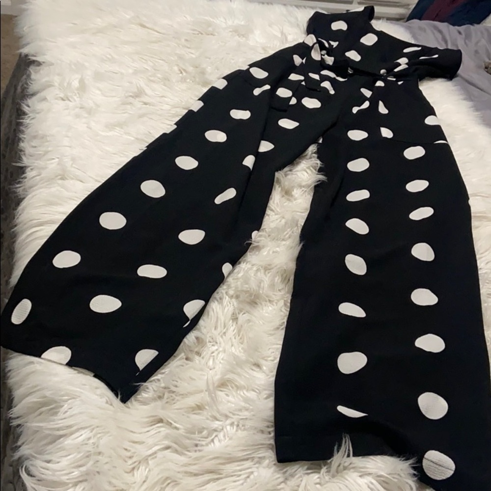 NWOT Polka dot jumpsuit - Picture 4 of 4